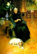 Carl Larsson portratt av fru gothilda furstenberg Spain oil painting artist